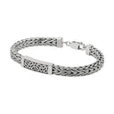 Men's Trinity Knot Silver Bracelet studio Gaelsong