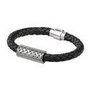 Leather & Silver Bracelet with Celtic Knot  Studio Gaelsong