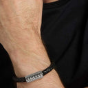 Leather & Silver Bracelet with Celtic Knot  Lifesty Gaelsonge