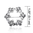 J69011S Scottish Thistle Pin Size Gaelsong
