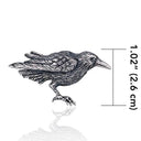 J69012S Pagan Raven Brooch Size Gaelsong
