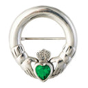J69013S Silver Irish Claddagh Ring Brooch Gaelsong
