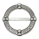 J69019 Cornwall Pewter Thistle Scarf Ring studio Gaelsong