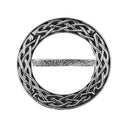 J69020 Hand Polished Pewter Celtic Scarf Ring Studio Gaelsong