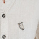 Marcasite Ireland Harp Brooch Lifestyle Gaelsong