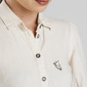 J69025S Marcasite Ireland Harp Brooch Lifestyle Gaelsong