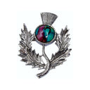 Handcrafted Heathergem Thistle Brooch Gaelsong
