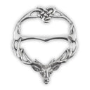 Pewter Scottish Stag Scarf Ring Gaelsong
