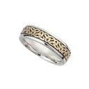 J71005S Ladies 10K Trinity Knot Wedding Band Gaelsong