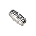 J71007S Eternal Devotion Men's Claddagh Band Ring Gaelsong