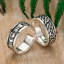 J71007S Eternal Devotion Men's Claddagh Band Ring Lifestyle Gaelsong