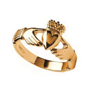 J71015 YELLOW Handcrafted Ladies 10K Gold Claddagh Ring Gaelsong