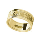 J71016 MEN Handmade 10K Yellow Gold Gra Go Deo Band Ring Gaelsong
