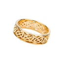14K Yellow Gold Celtic Infinity Knot Wedding Ring Gaelsong