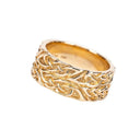 10K Yellow Gold Celtic Eternity Double Row Band Gaelsong
