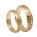 Handmade 10K Yellow Gold Claddagh Wedding Band Gaelsong

