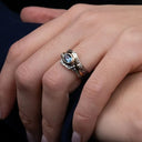 10K Gold & Silver Celtic Topaz Ring Lifestyle Gaelsong