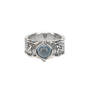 Sterling Silver Topaz Triple Knot Ring Gaelsong