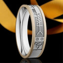J74015 10K Gold Ogham Mo Anam Cara Band Ring Gaelsong