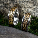 J74024 10K Gold Eternal Celtic Love Knot Band Lifestyle Gaelsong