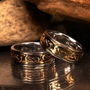 J74025 10K Gold Celtic Eternity Wedding Band Lifestyle Gaelsong