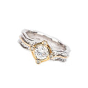 14k Gold Moissanite Diamond Celtic Engagement Ring Gaelsong