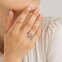 J75064 Oak, Ash and Thorn Pagan Ring Close Up Gaelsong
