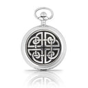 J80656 Celtic Knot Pewter Pocket Watch Front Gaelsong