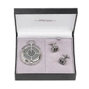 Men's Gift Set - Thistle Pocket Watch and Cufflinks Set Gaelsong

