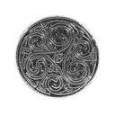 J95017 Triple Swirl Celtic Cufflinks On Gaelsong