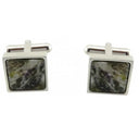 Polished Genuine Connemara Marble Cufflinks Square Gaelsong