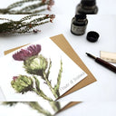 M90004 Scottish Thistle Greeting Card Gaelsong