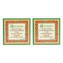 D68667 Irish Designed Ceramic Set of 2 Coasters Irish Blessing Gaelsong
