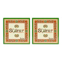D68667 Irish Designed Ceramic Set of 2 Coasters Slainte Gaelsong
