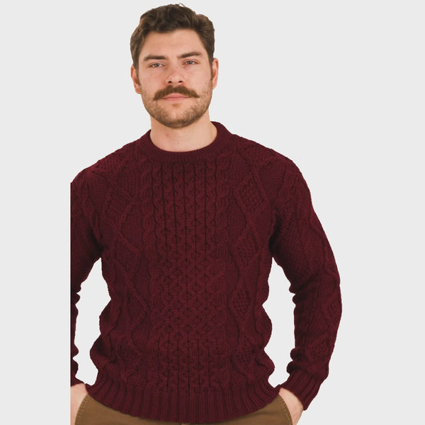A20286 Men's Traditional Heavyweight Aran Sweater Gaelsong