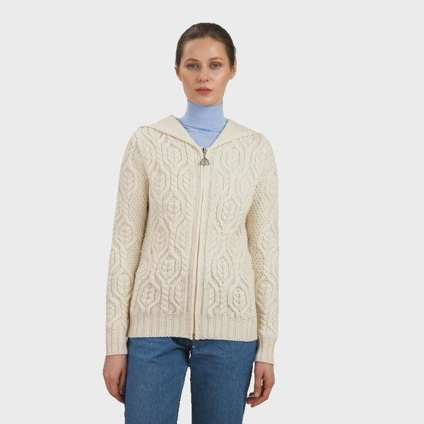 A20087 Aran Tree of Life Hoodie Gaelsong