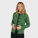 A20272 Classic Merino Wool Aran Knit Cardigan Gaelsong