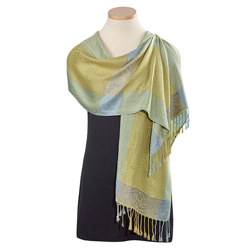 Fields of Gold Knotwork Pashmina Scarf ...